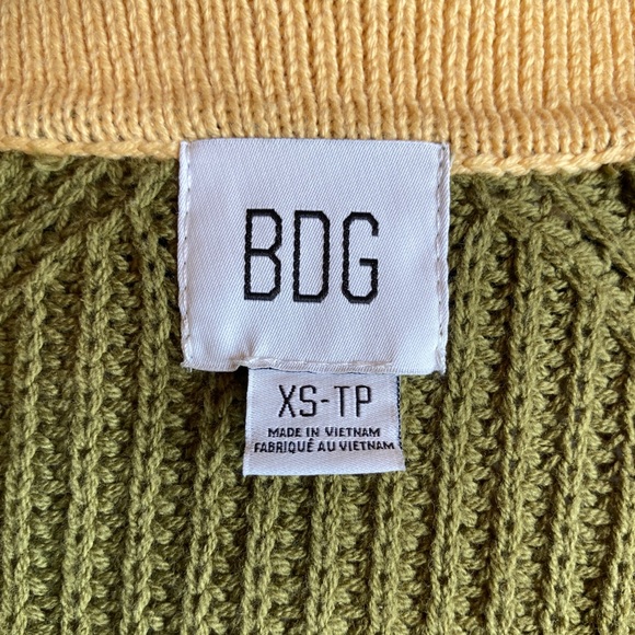 BDG collared sweater in green SIZE XSM - Picture 8 of 10